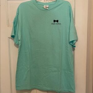 Simply Southern Men's Teal Short Sleeve Tee
